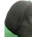透氣網帽-綠眉黑頂