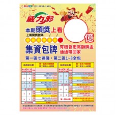 A1海報-威力彩集資海報/24513